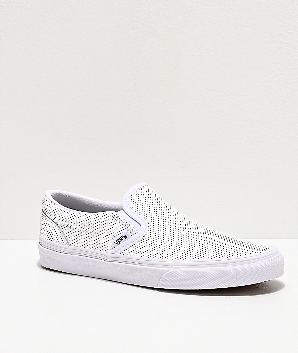 grey perforated vans cheap online