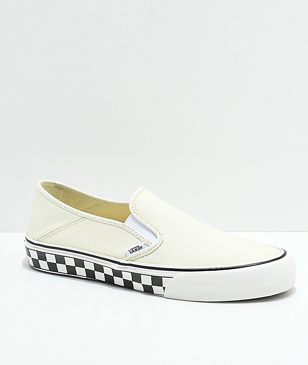 checkerboard canvas shoes