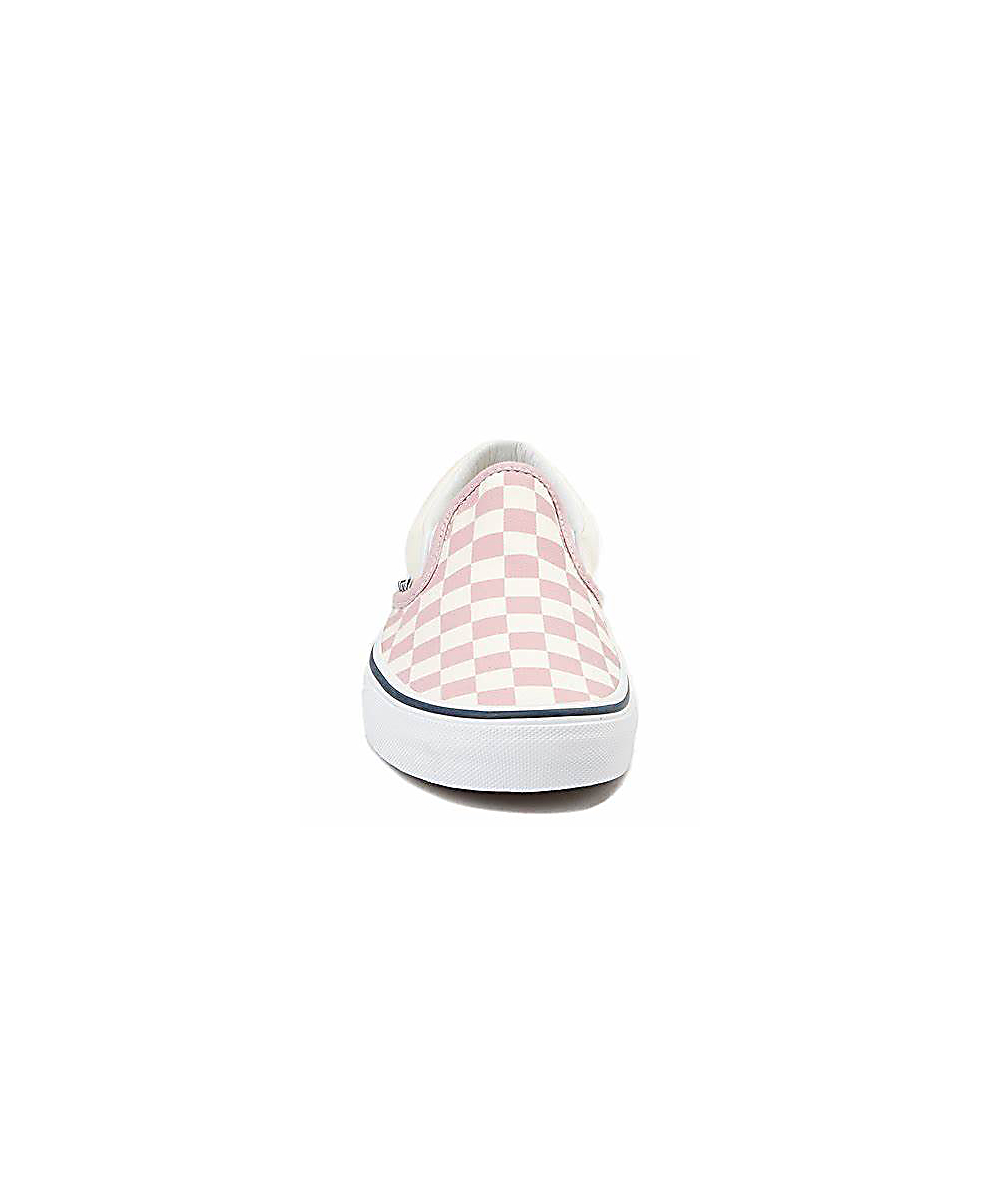 Vans Slip-On Zephyr Pink & White Checkered Skate Shoes Vans Slip-On Zephyr Pink & White Checkered Skate Shoes