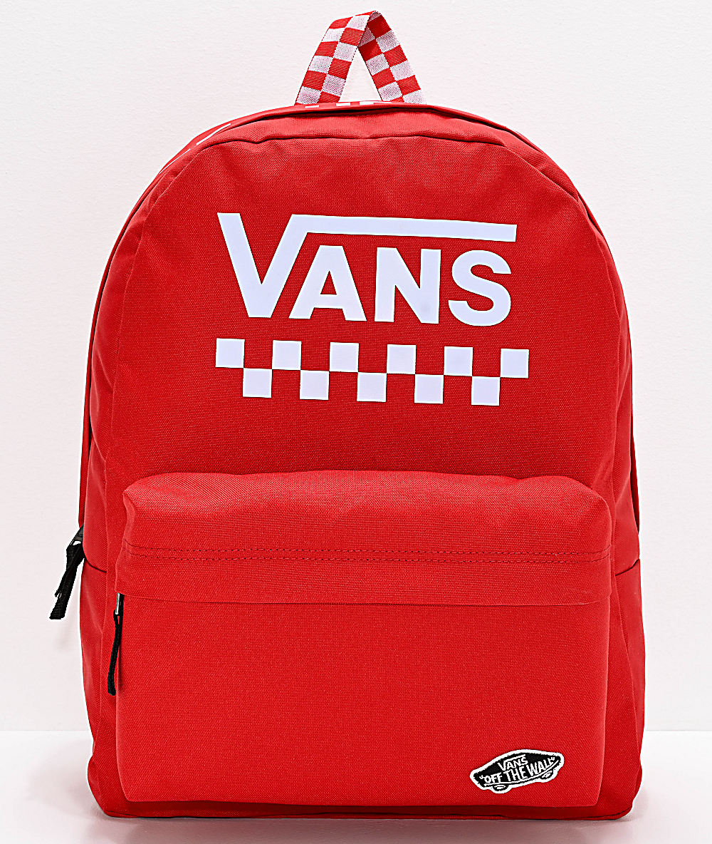 mochila vans roja