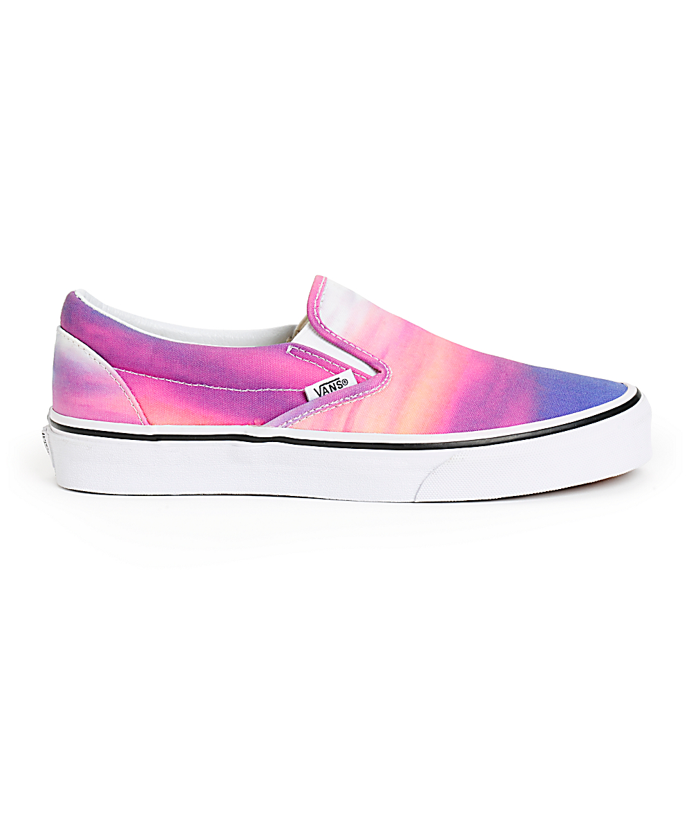 Vans Sunset Purple Slip-On Shoes | Zumiez
