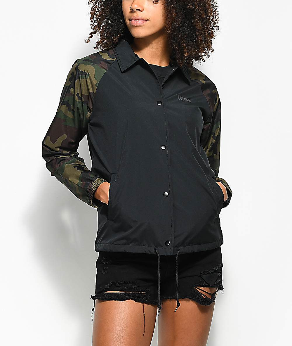 vans camo jacket mens