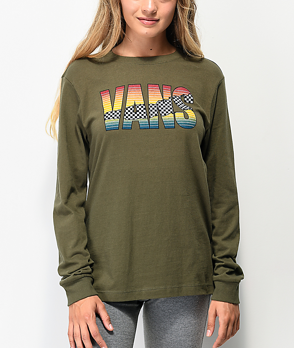 jeans vans olive