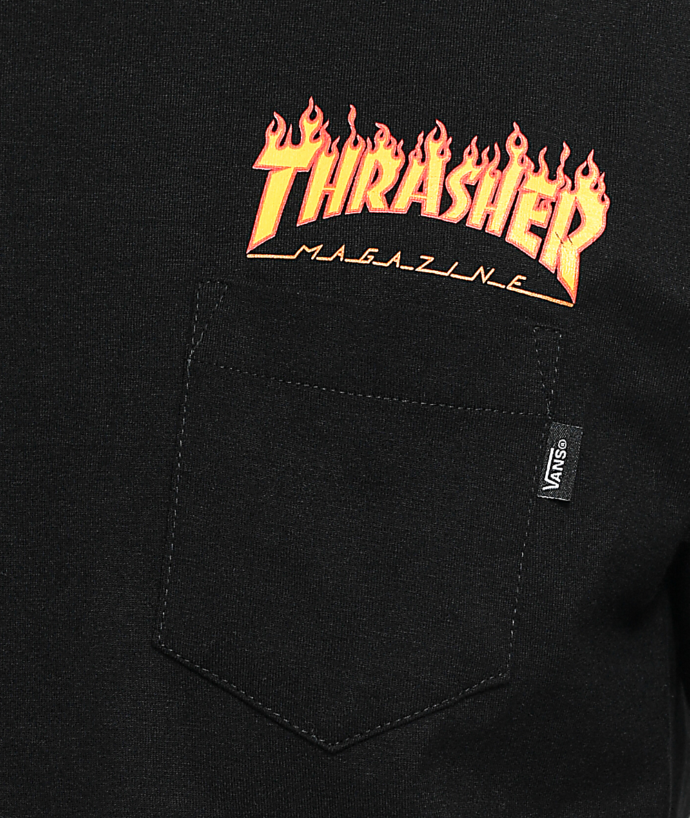 t shirt thrasher x vans