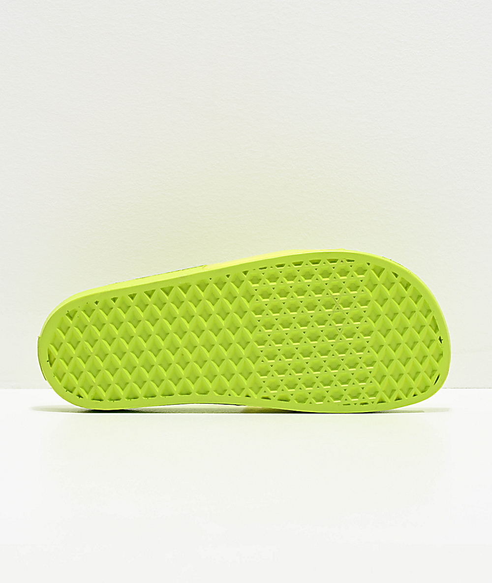 green slide on vans