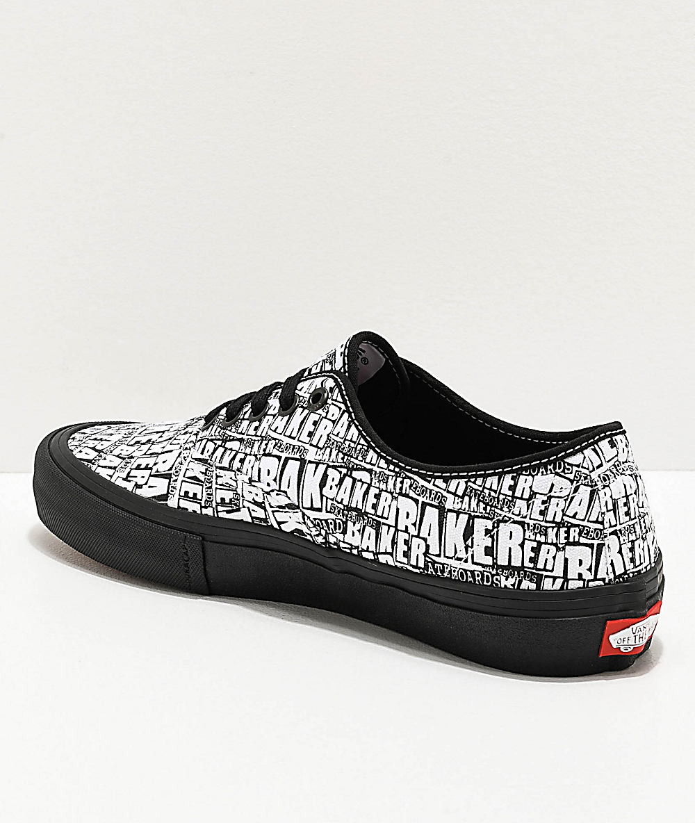 vans authentic pro black and white