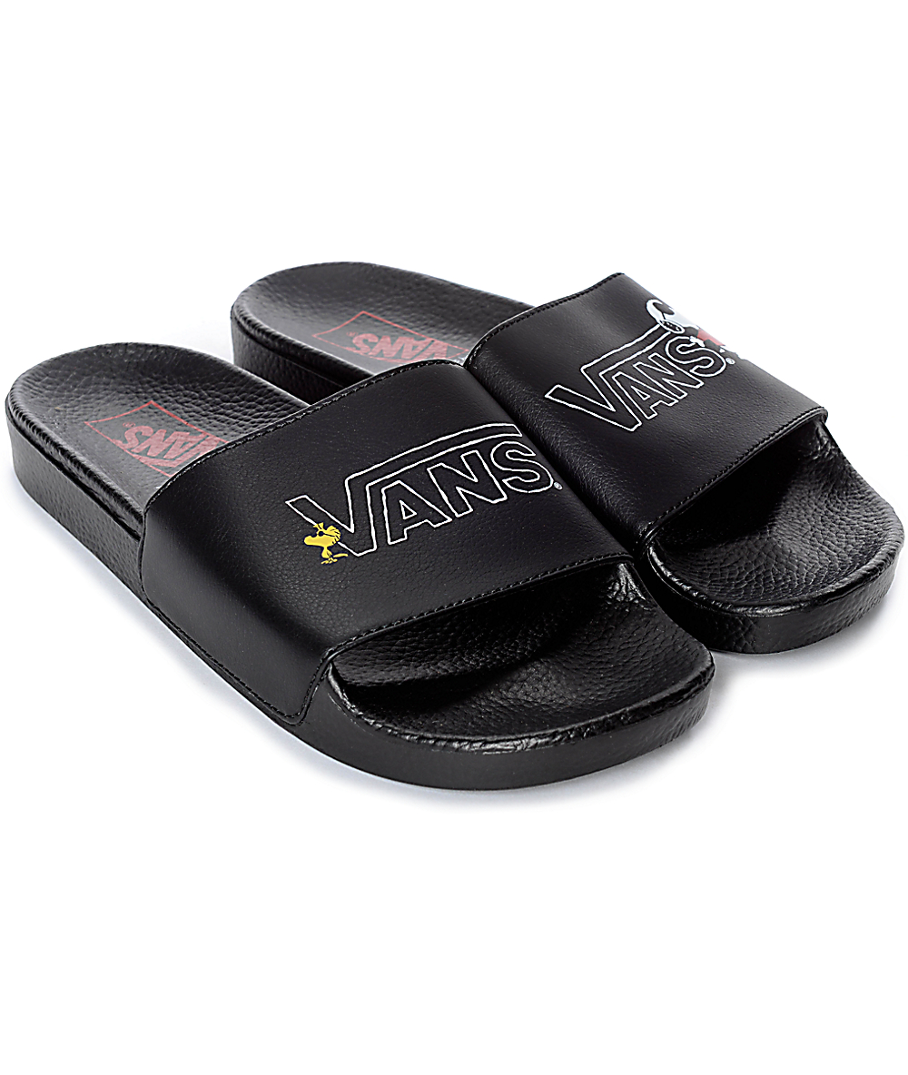 vans leather sandals