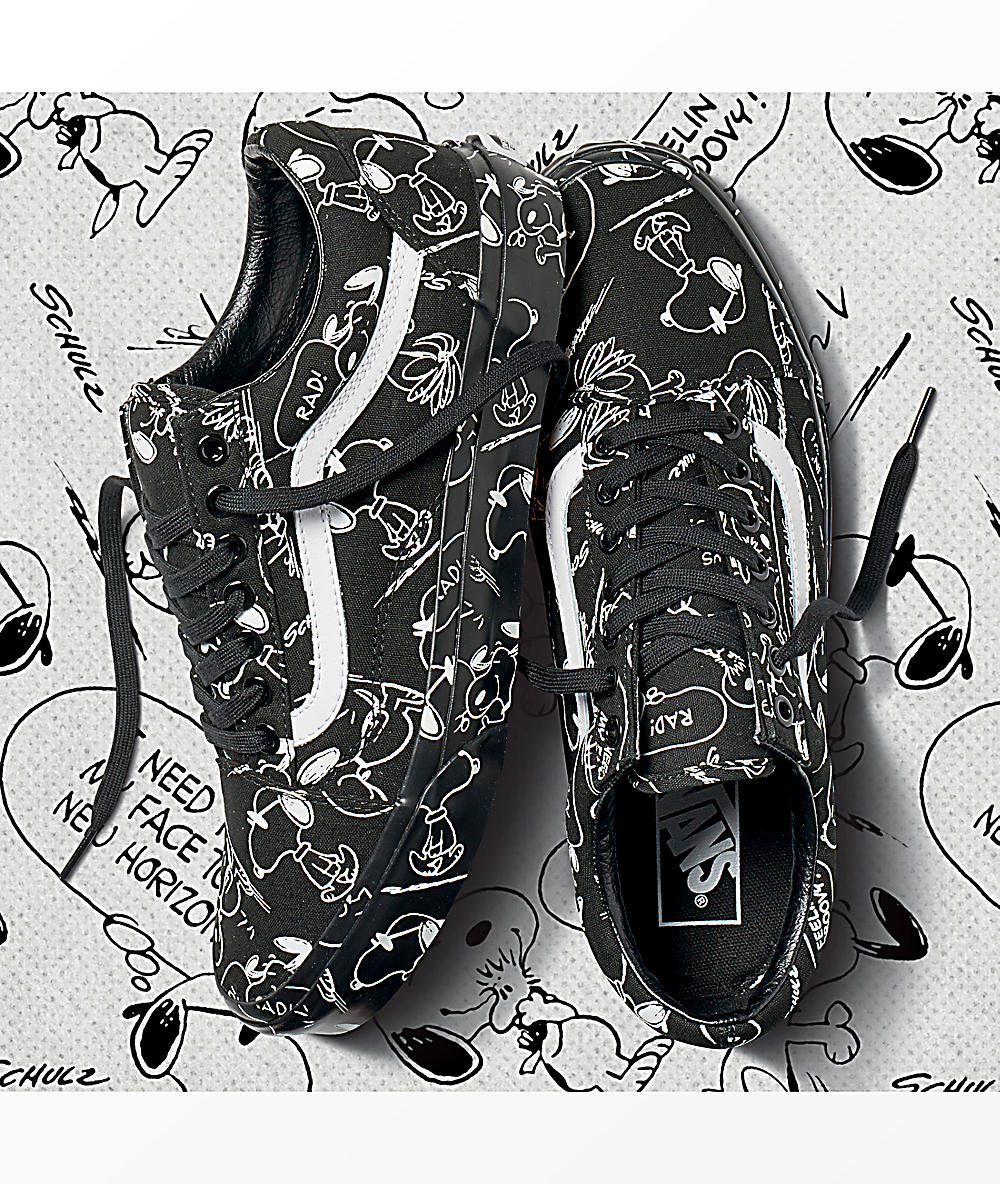 snoopy vans black and white,www 