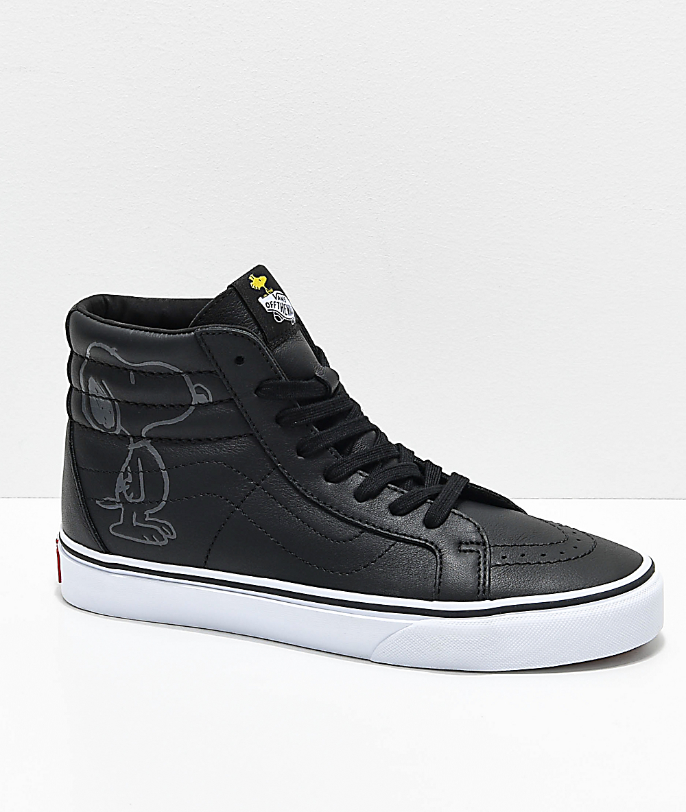vans peanuts negro