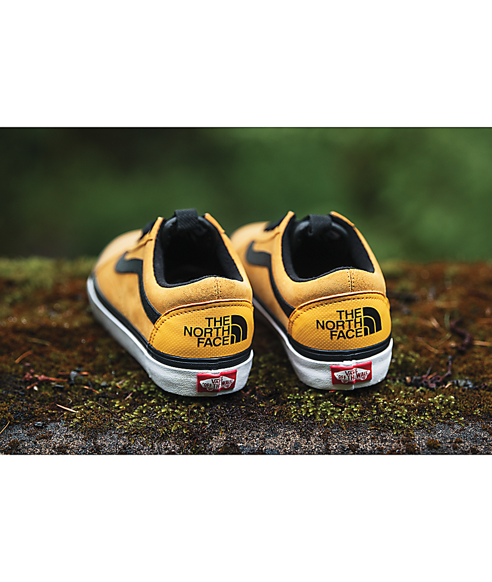 yellow vans x north face