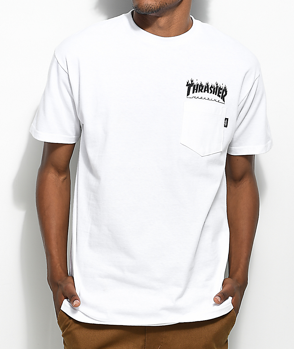 vans x thrasher t shirt