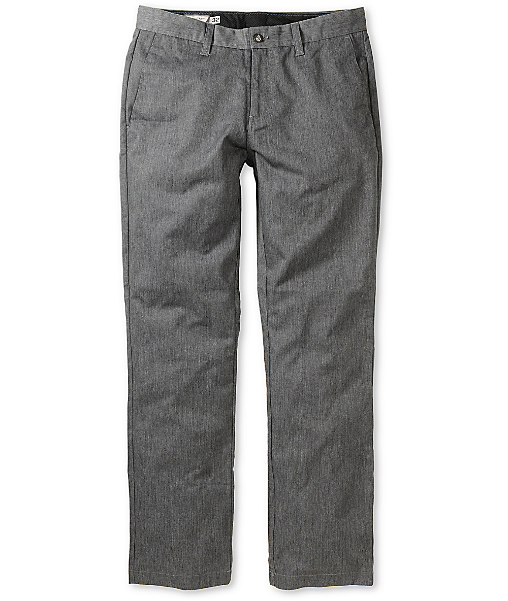 charcoal chino pants