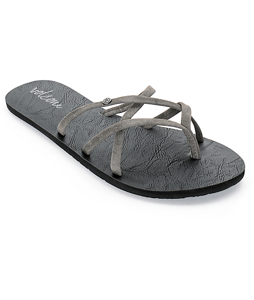 dark grey dress sandals