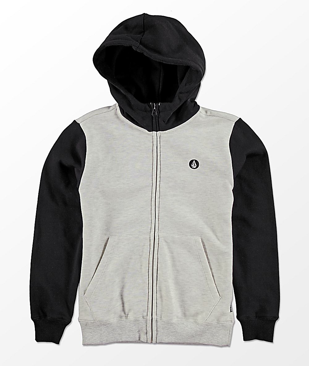 volcom single stone zip hoodie