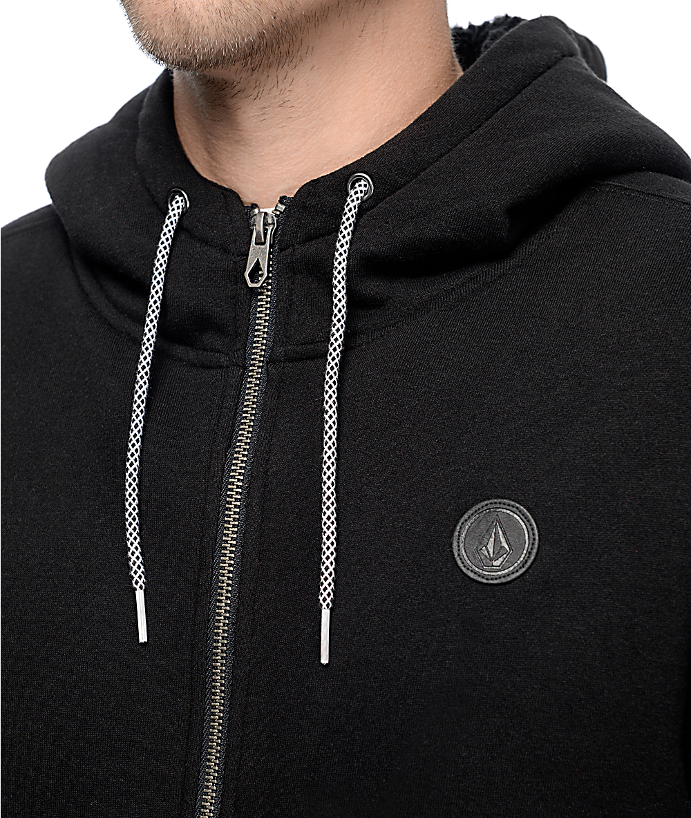 volcom single stone zip hoodie