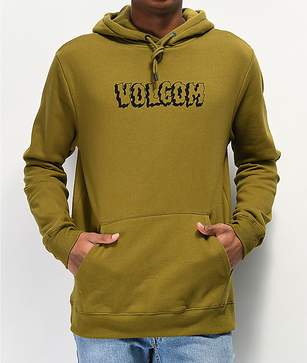 volcom yellow hoodie