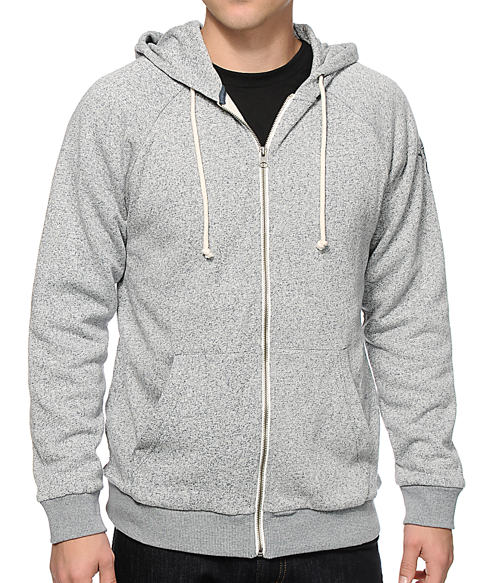 thermal zip up sweatshirt