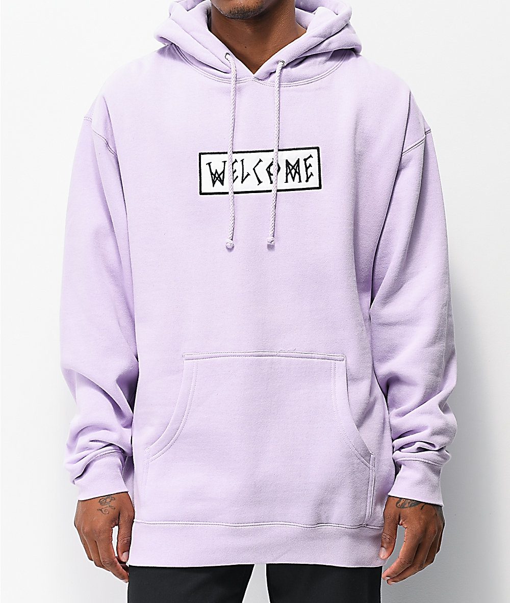 lavender color hoodie