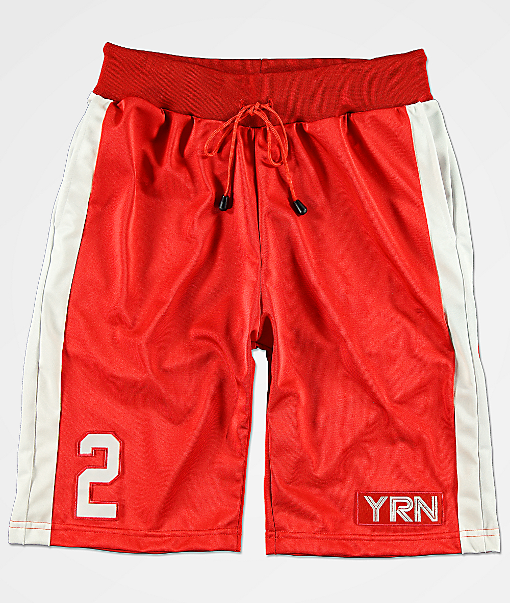 red track shorts