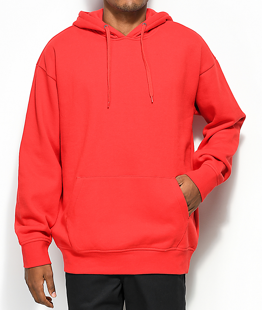 plain red sweatshirt mens