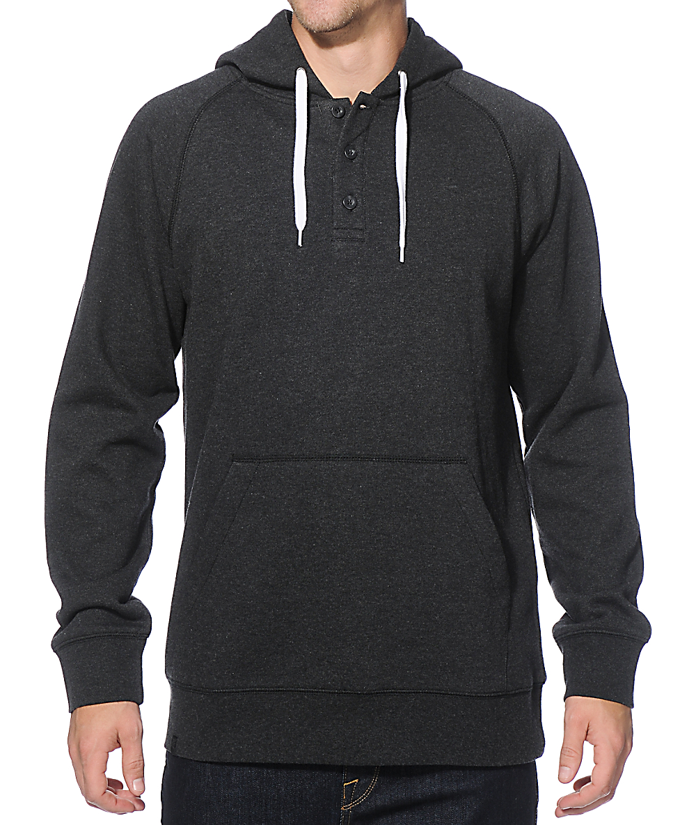 3 button henley hoodie