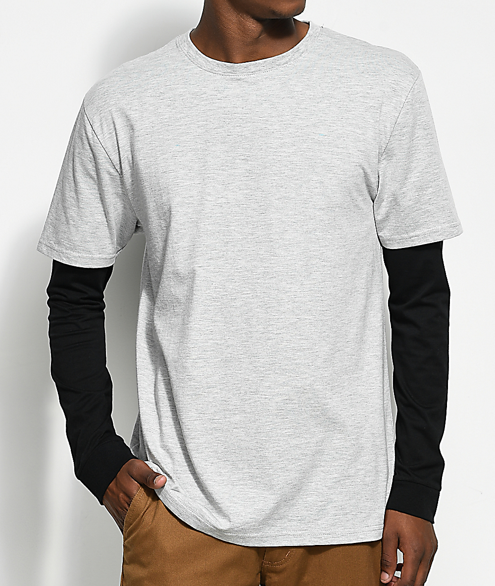 long sleeve layered t shirt