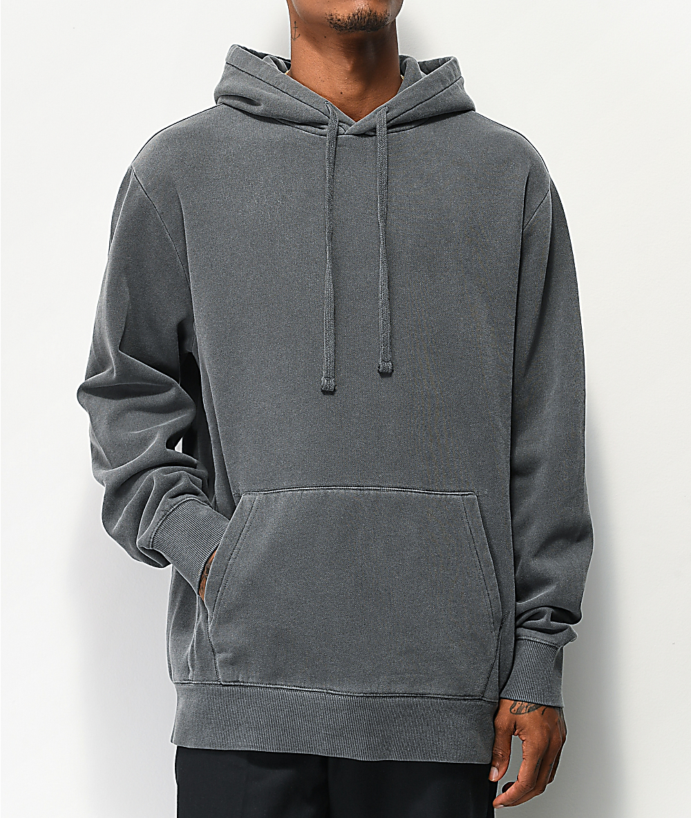 grey washed hoodie