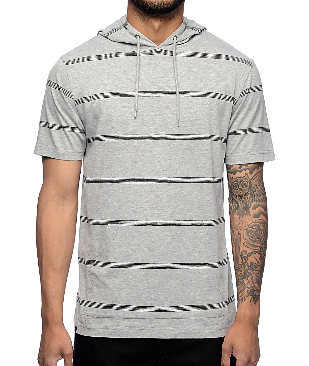 hooded short sleeve shirt