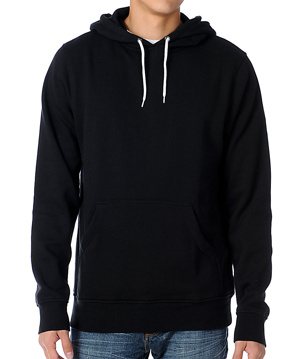 solid black sweatshirt