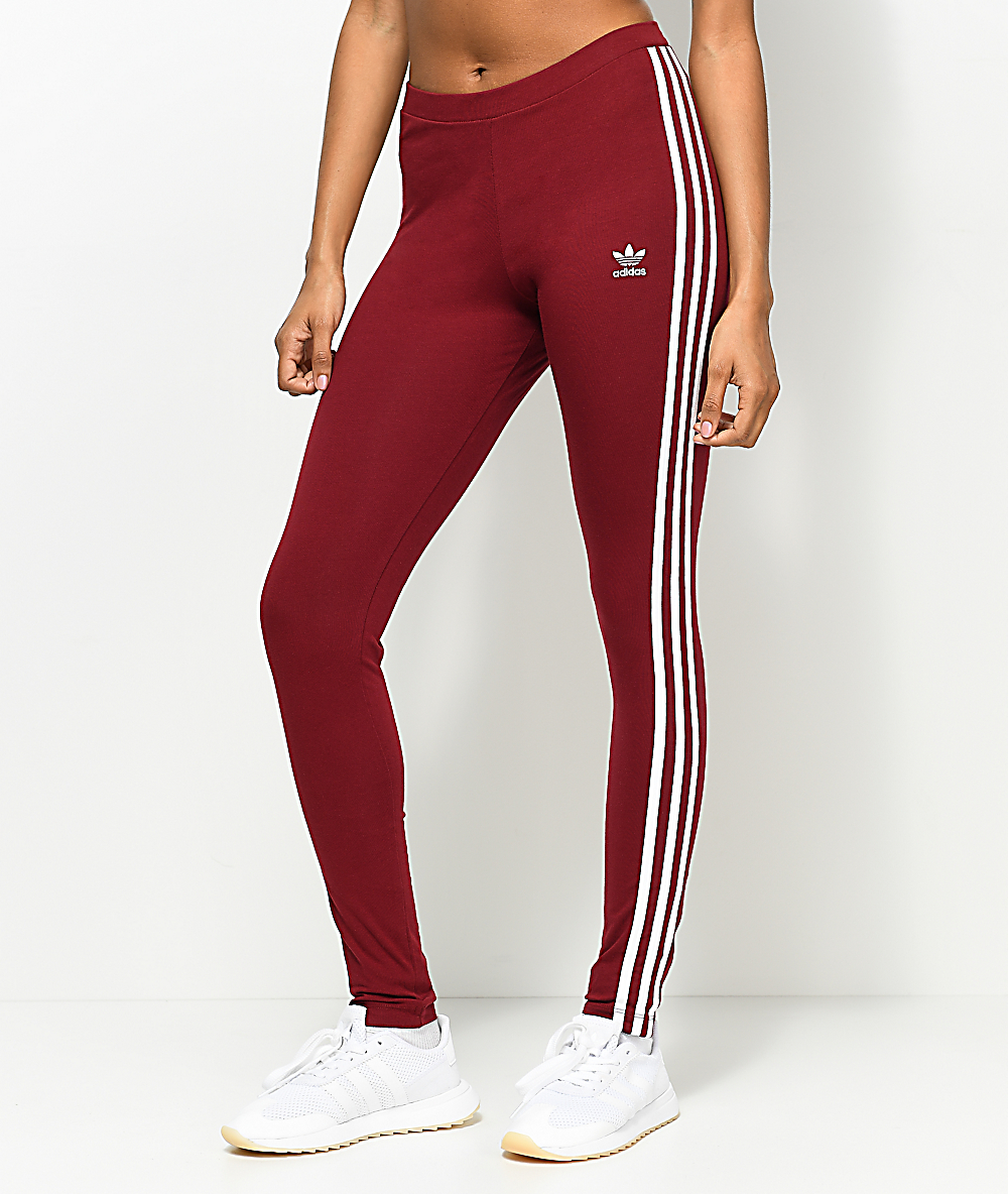 adidas maroon tights