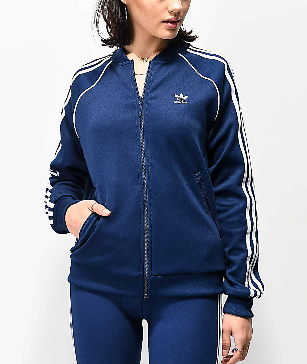 adidas navy blue jacket womens