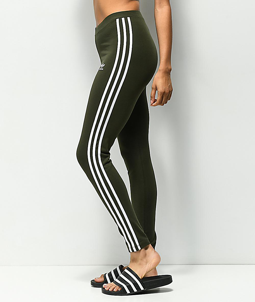 olive adidas leggings