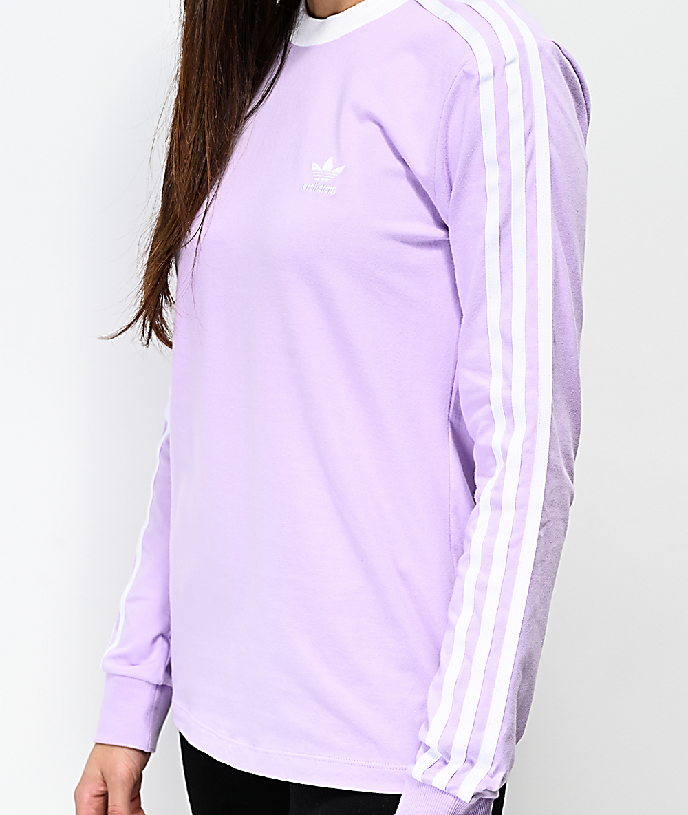 lilac adidas shirt