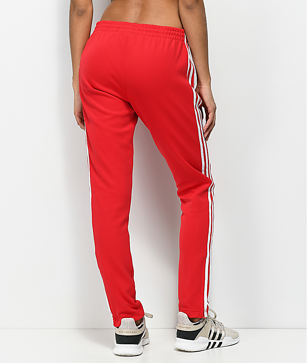 adidas pants with white stripe on back