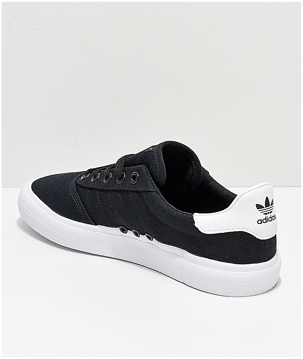adidas 3MC Black & White Shoes | Zumiez