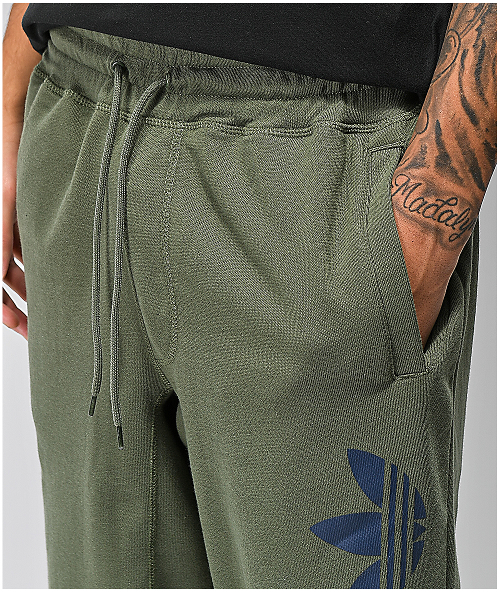 adidas Pantalones verde militar