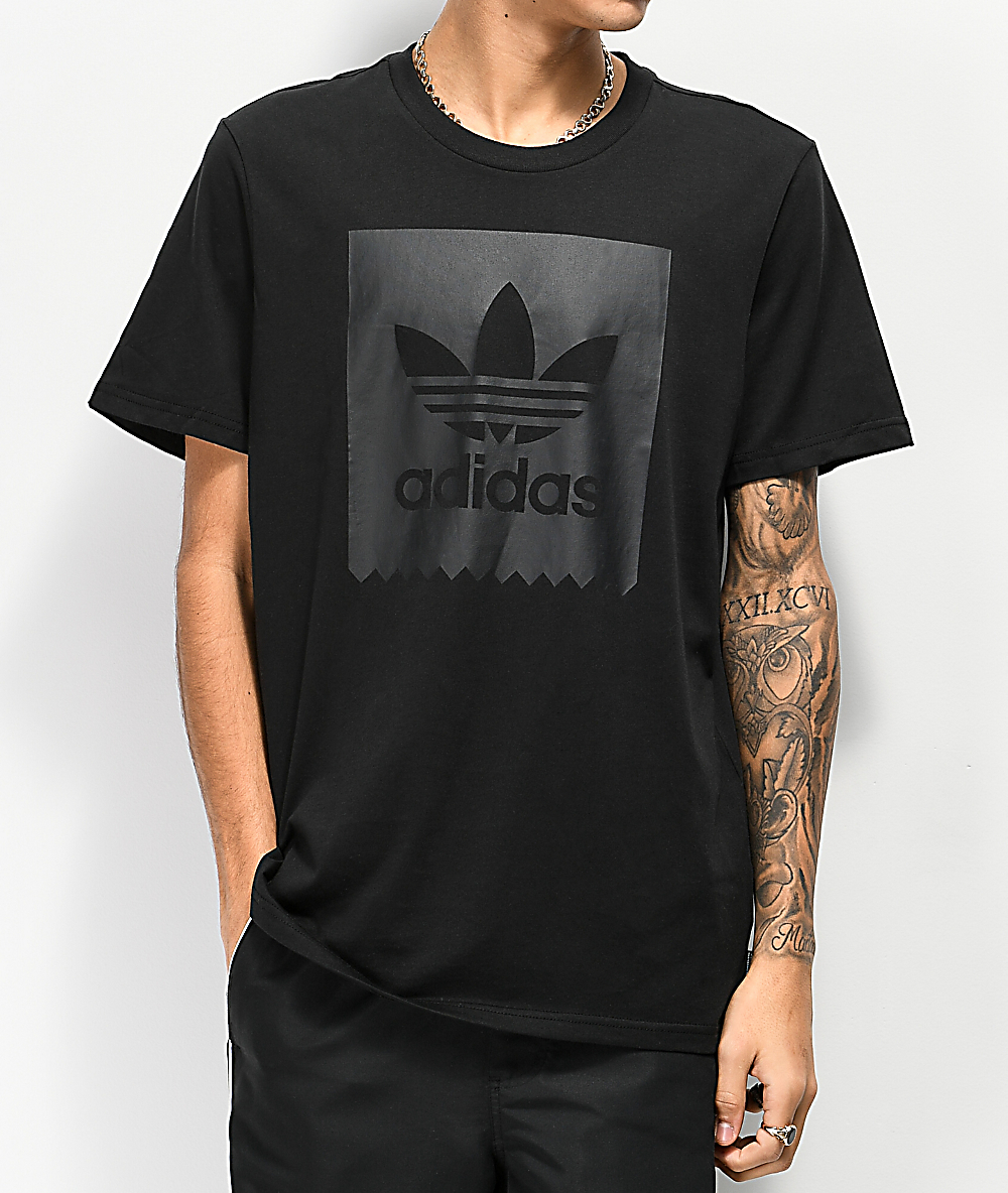 adidas all black t shirt