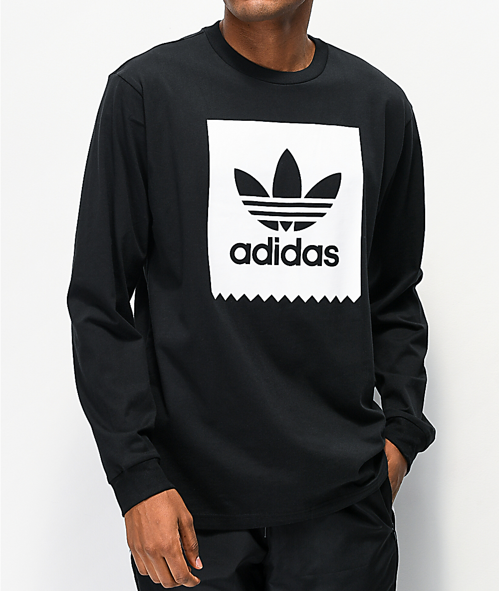 black long sleeve adidas shirt