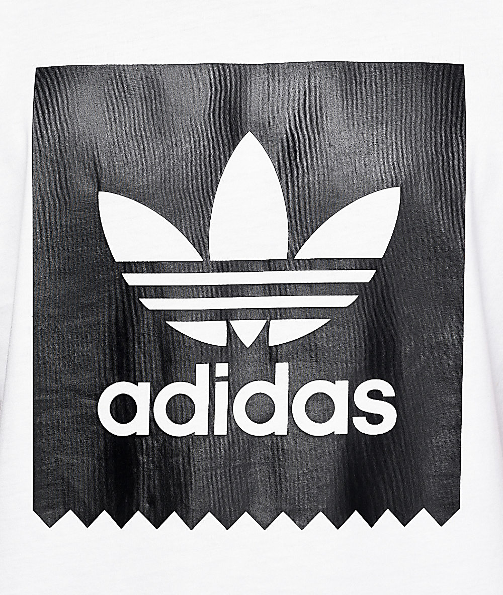 adidas logo white