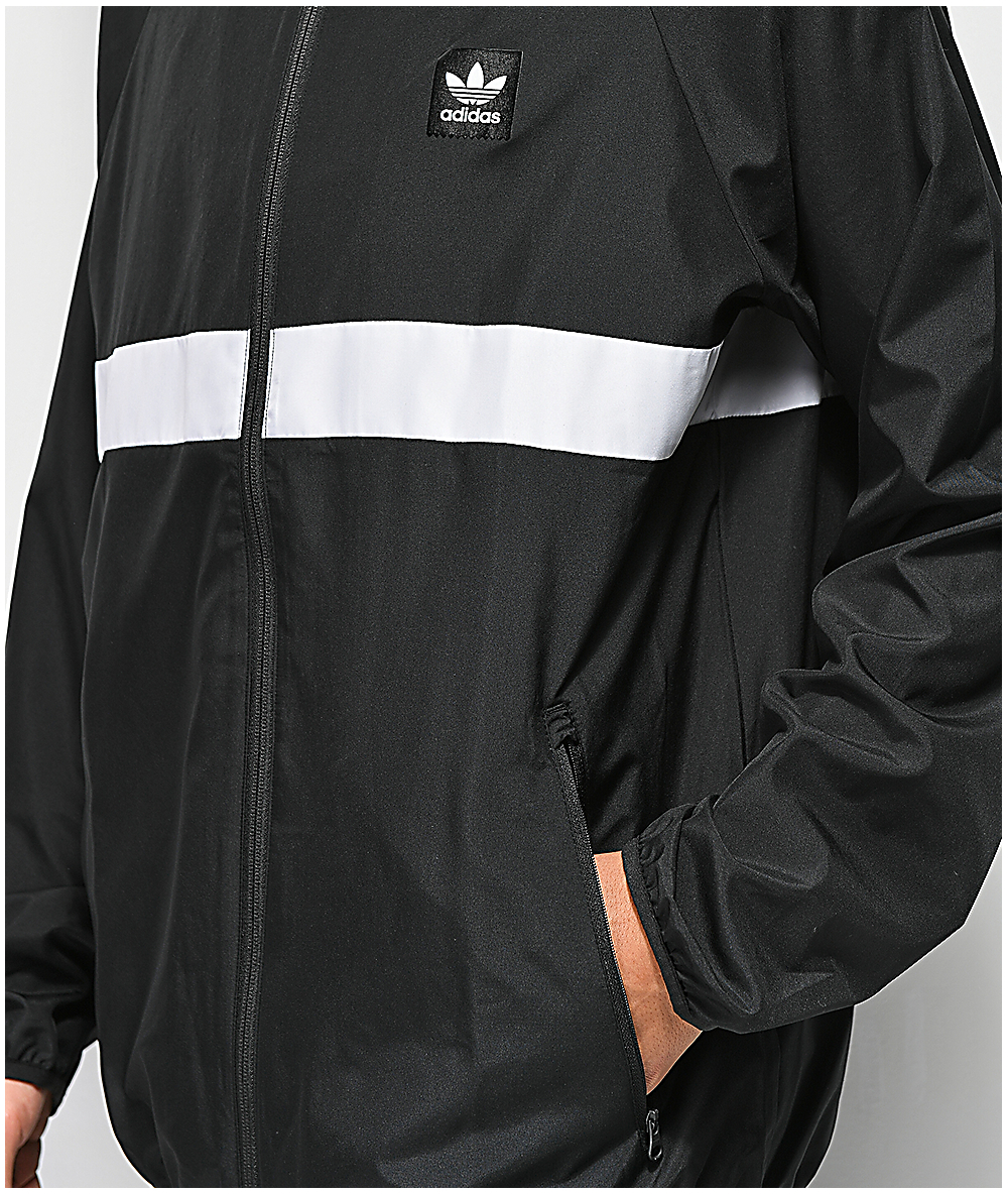 cortavientos adidas blanco y negro