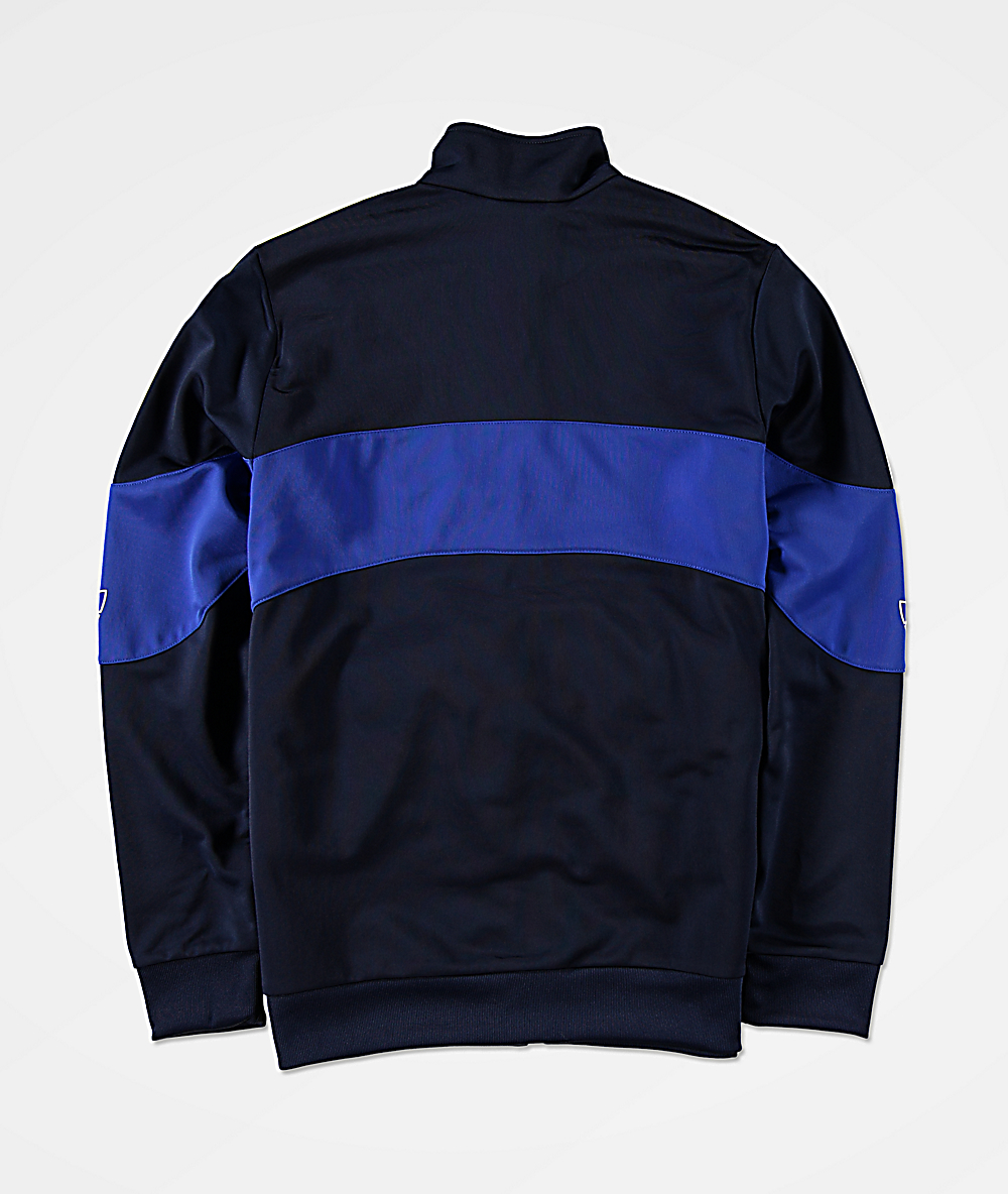 adidas navy blue track jacket