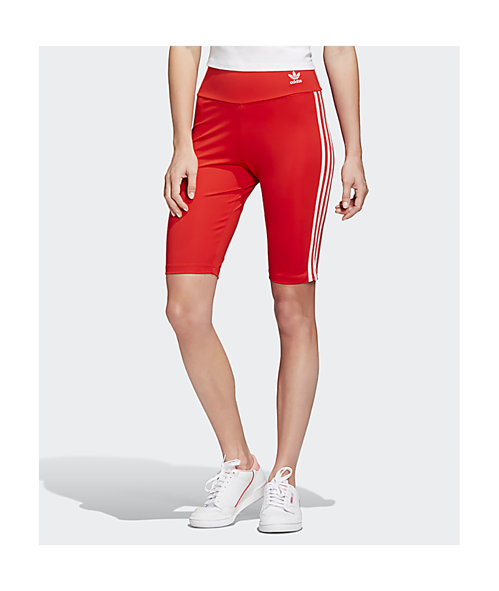 red biking shorts