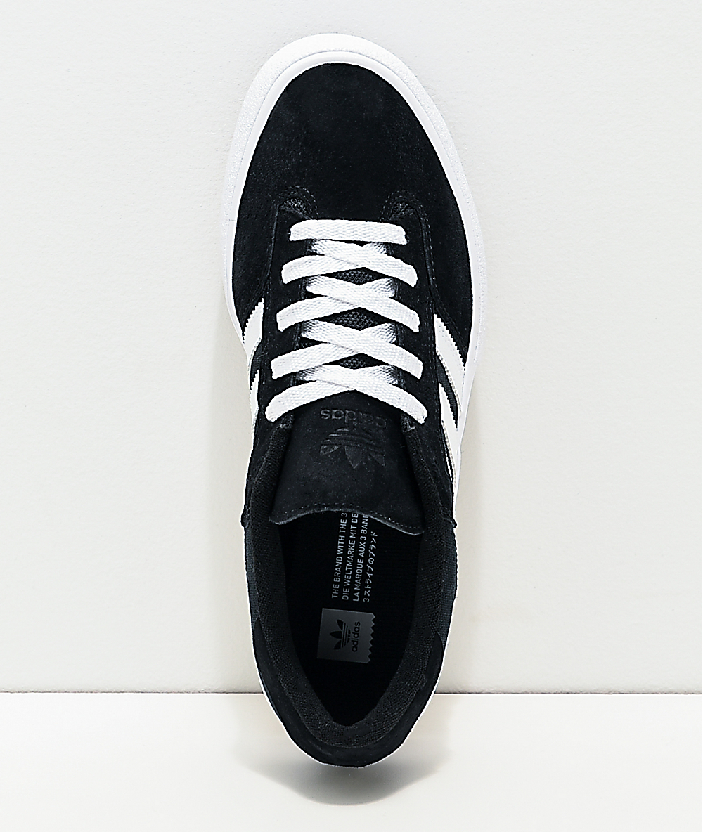 adidas negros con rayas blancas