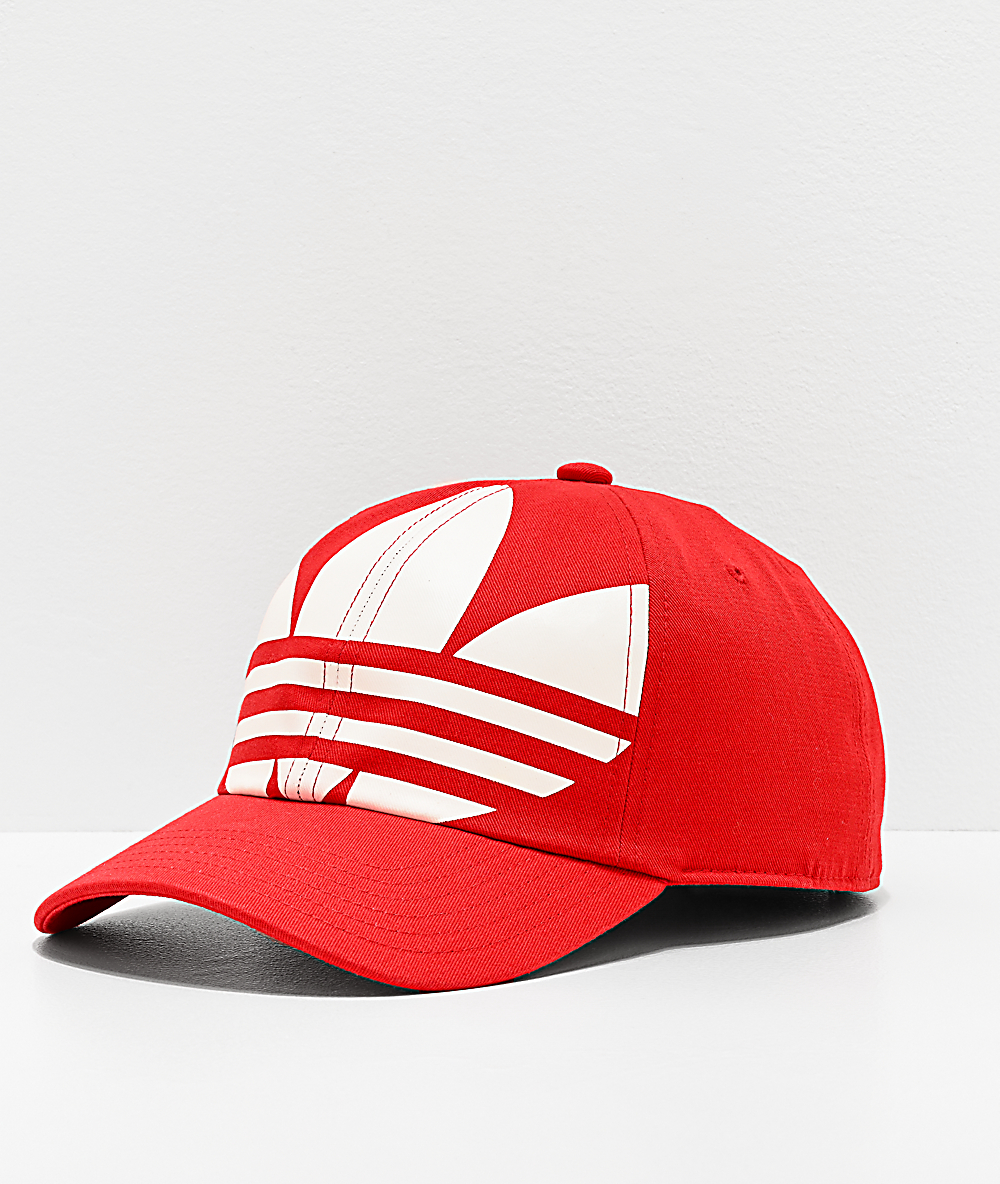 adidas trefoil cap red