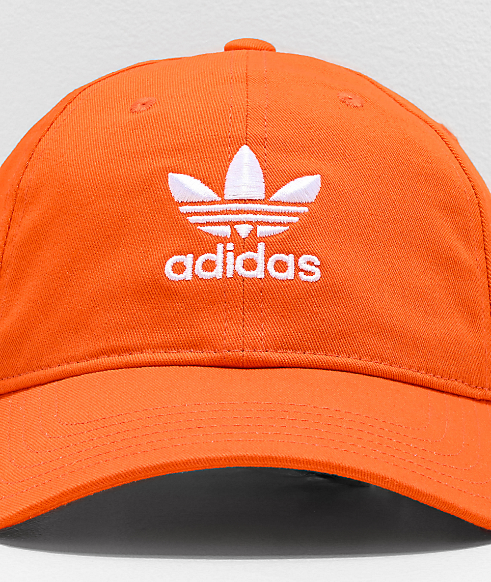 orange adidas hat