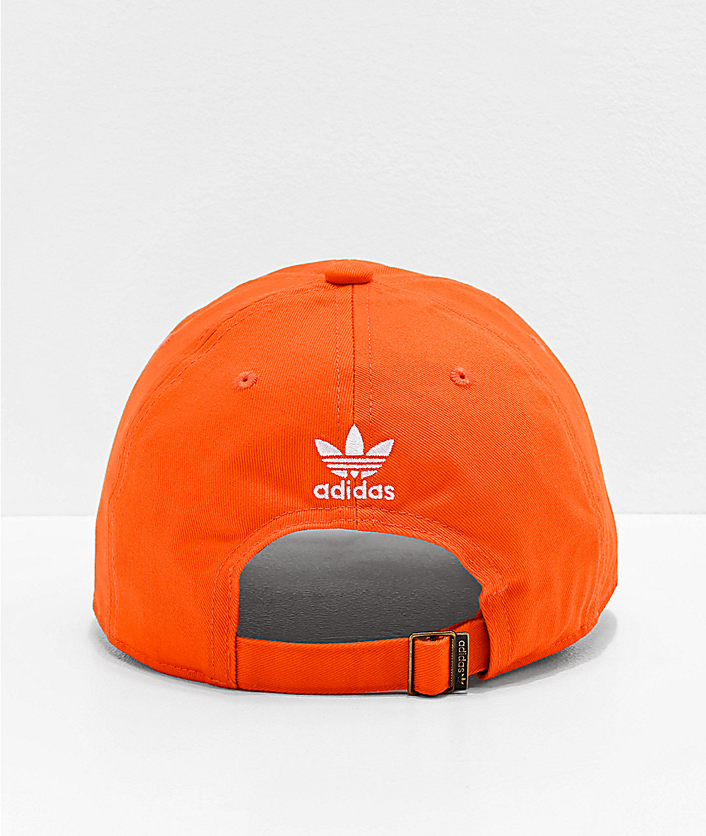 orange adidas hat