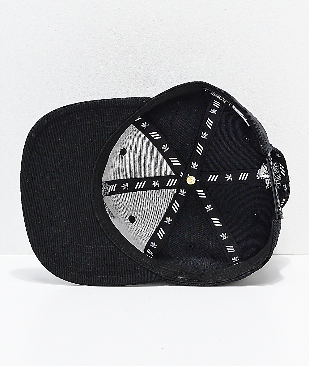 adidas black trefoil hat