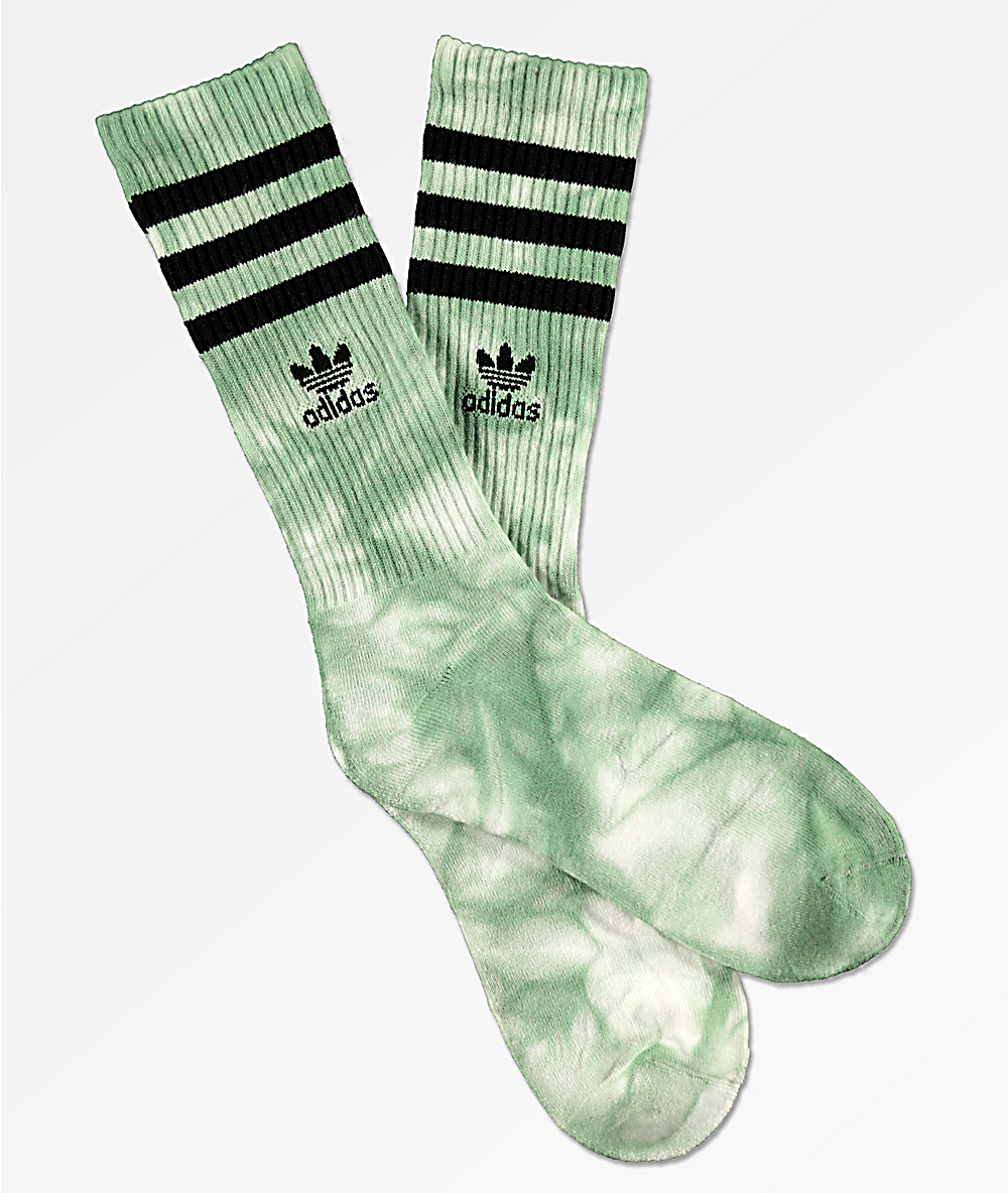 adidas Roller calcetines verdes con efecto tie dye | Zumiez