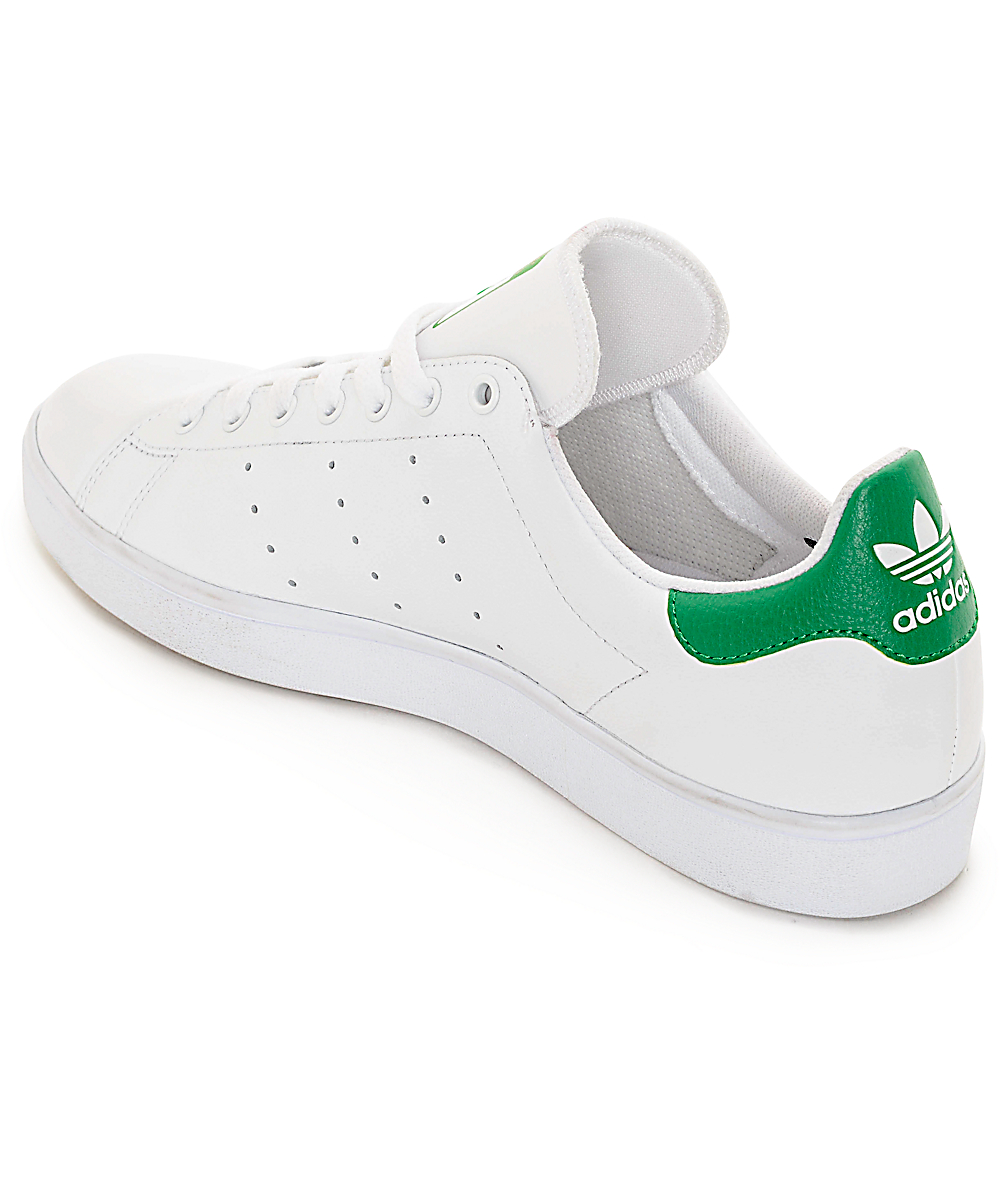 white adidas green back