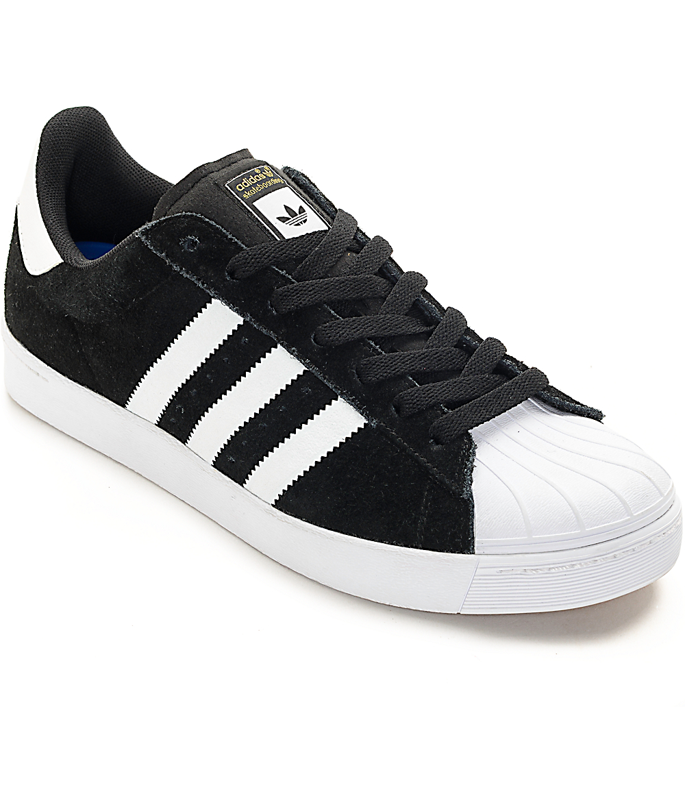 adidas superstar black and white high tops